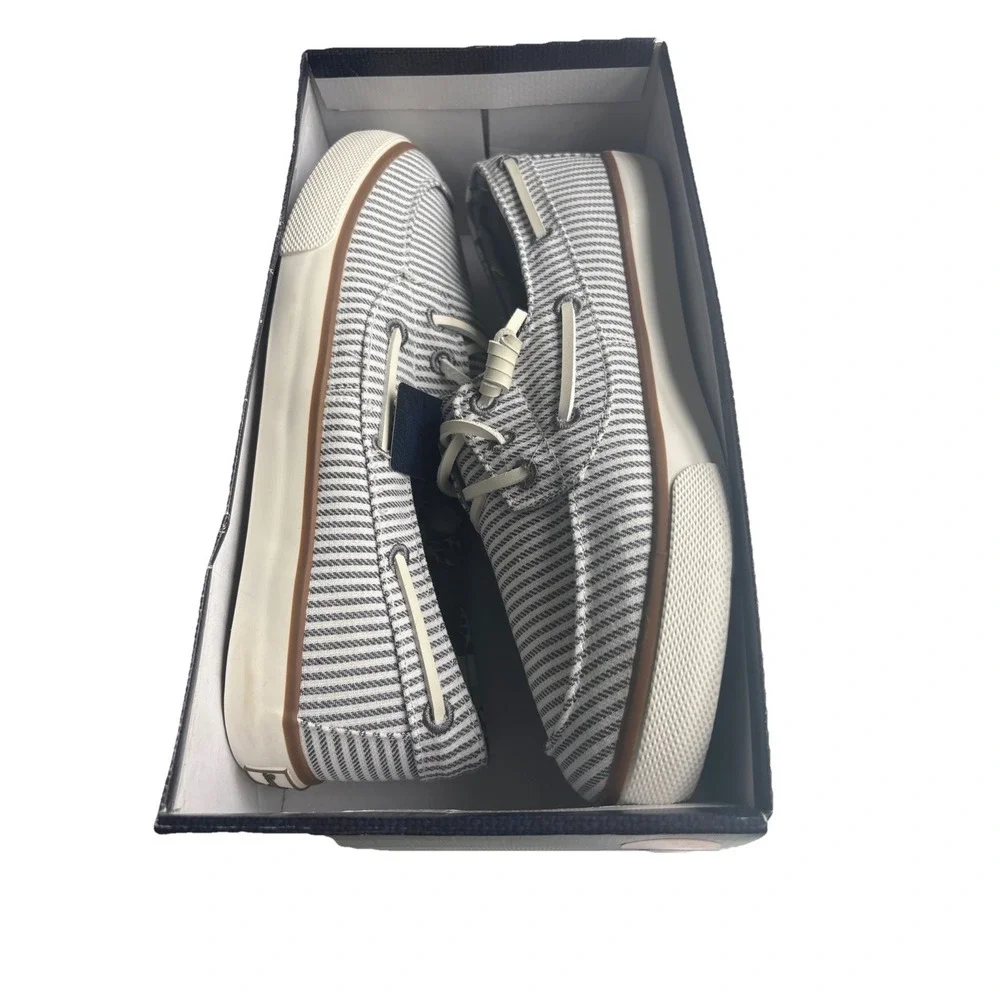 NEW‎ Tommy Bahama Sailor Nautical Stripe Topsider Shoes Women's 9.5  Canvas